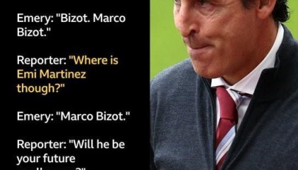 无法顶替大马丁！维拉二门比佐特送点 站位失误+毫无反应遭世界波